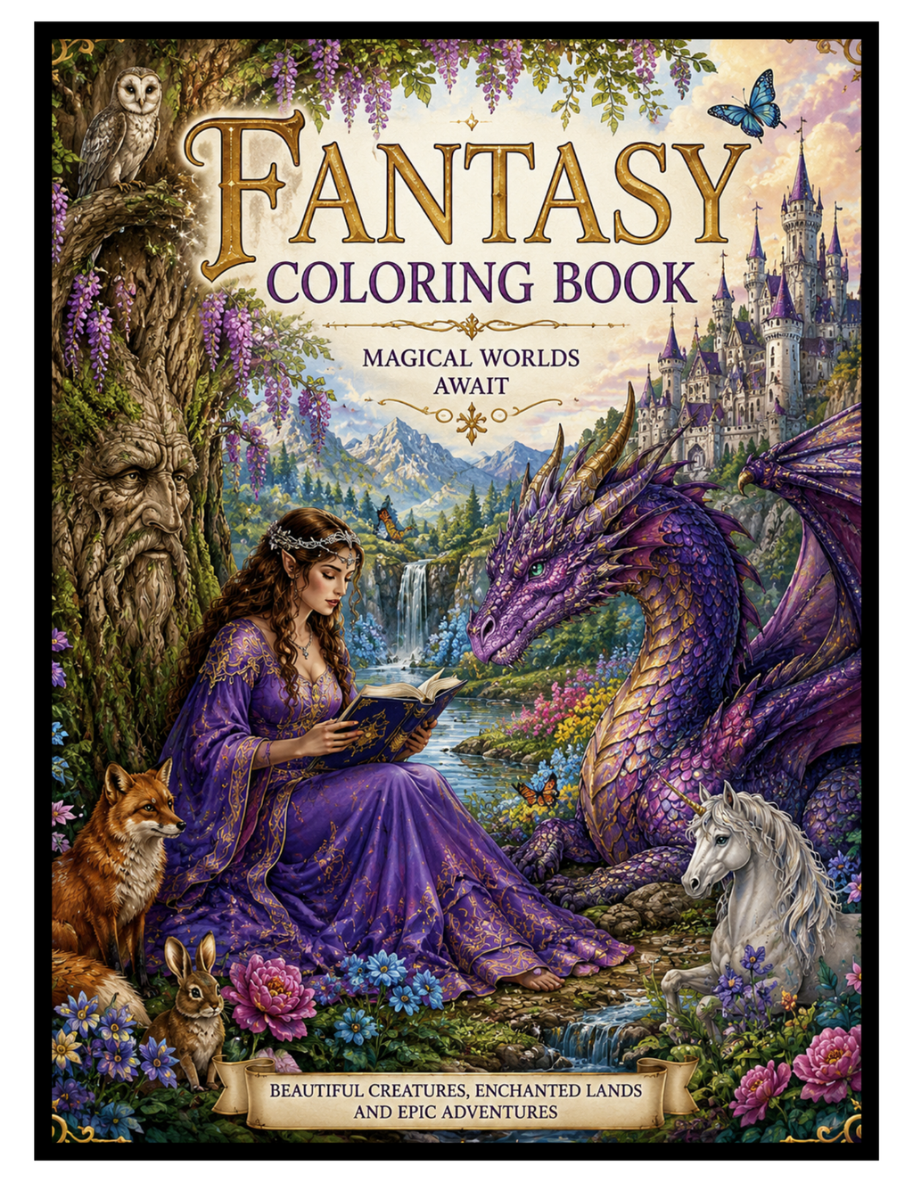Enchanting Fantasy Coloring Book for Adults