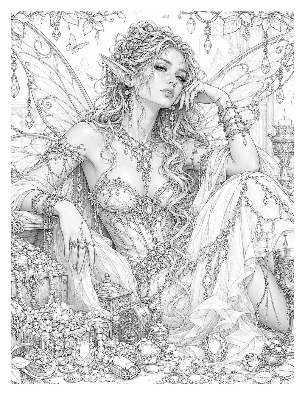 Enchanting Fantasy Coloring Book for Adults