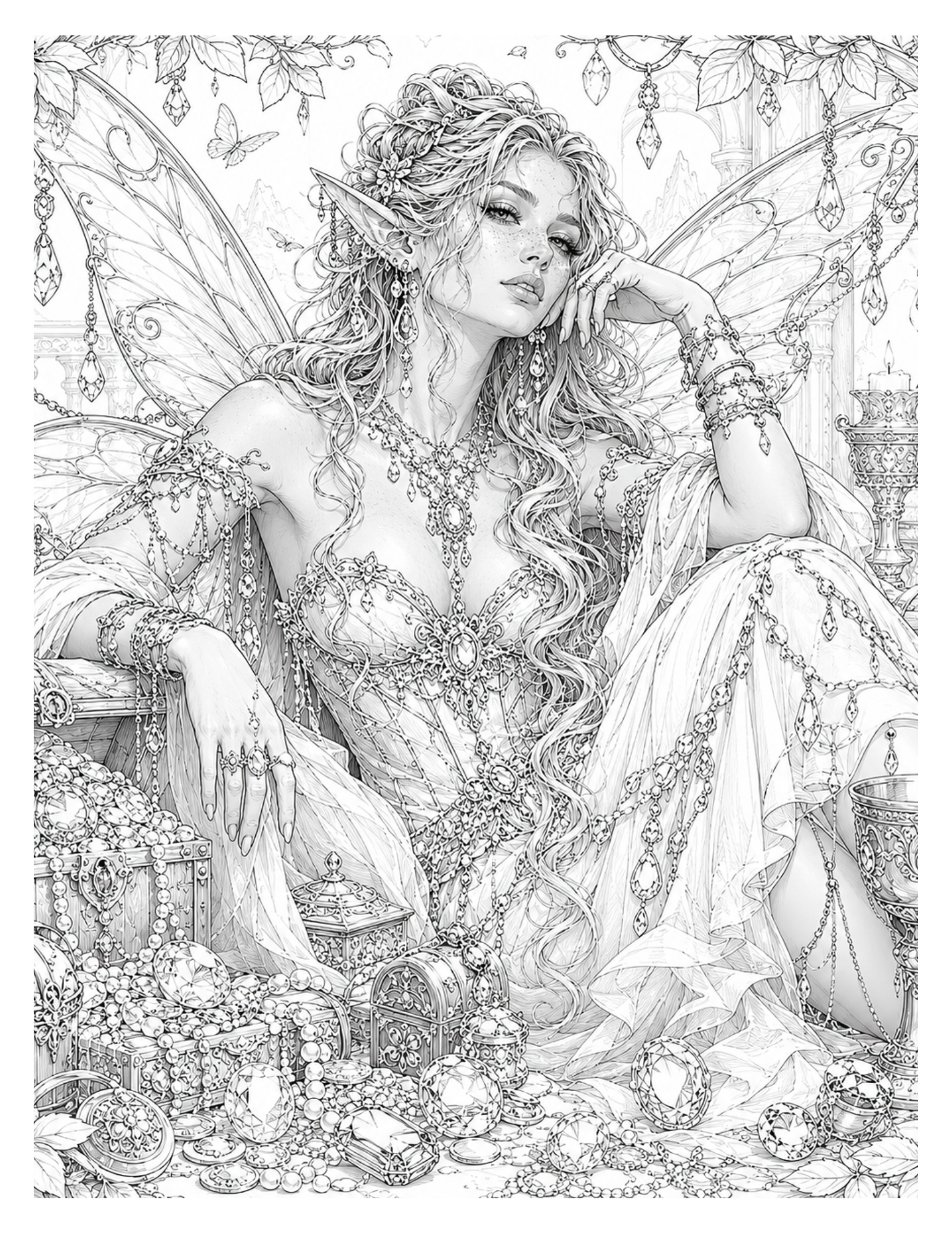 Enchanting Fantasy Coloring Book for Adults