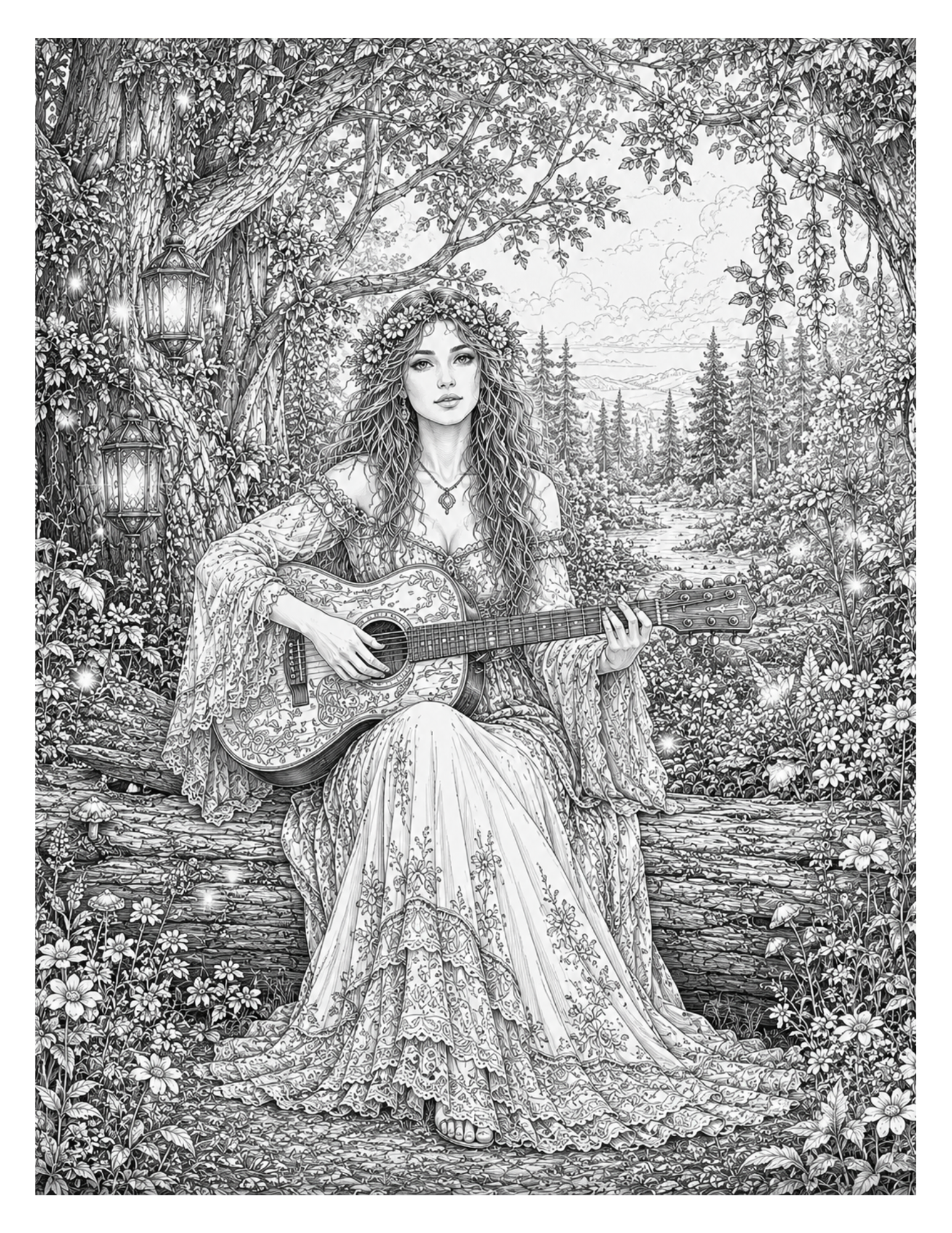 Enchanting Fantasy Coloring Book for Adults