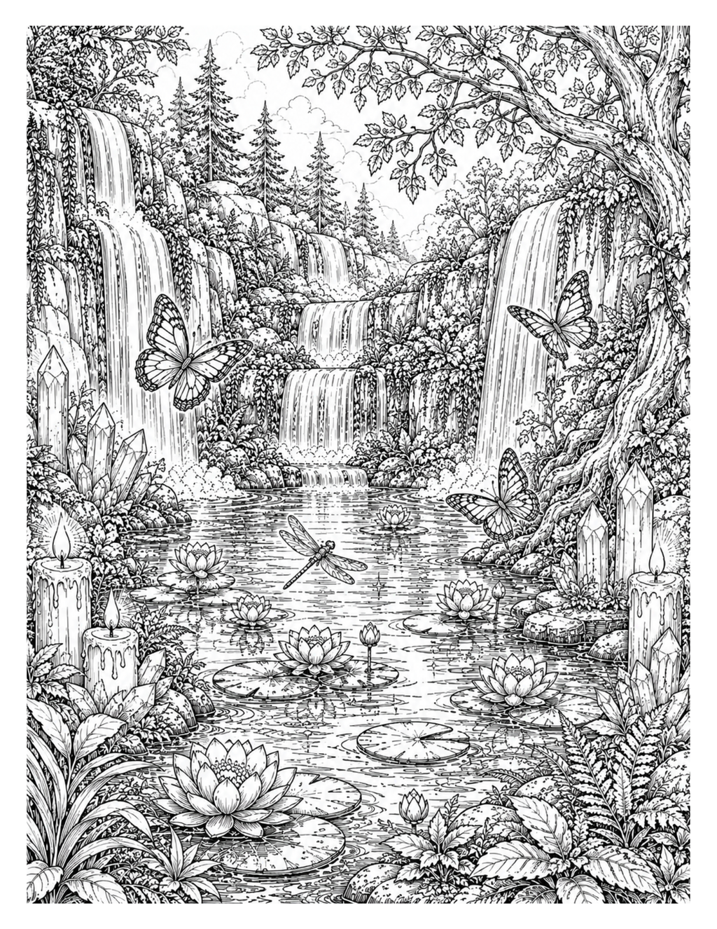 Enchanting Fantasy Coloring Book for Adults
