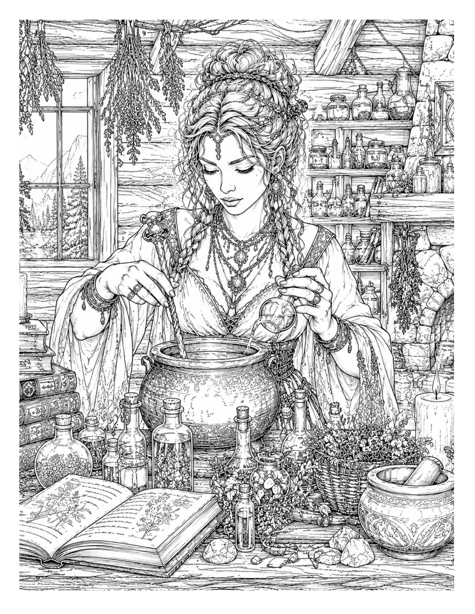 Enchanting Fantasy Coloring Book for Adults