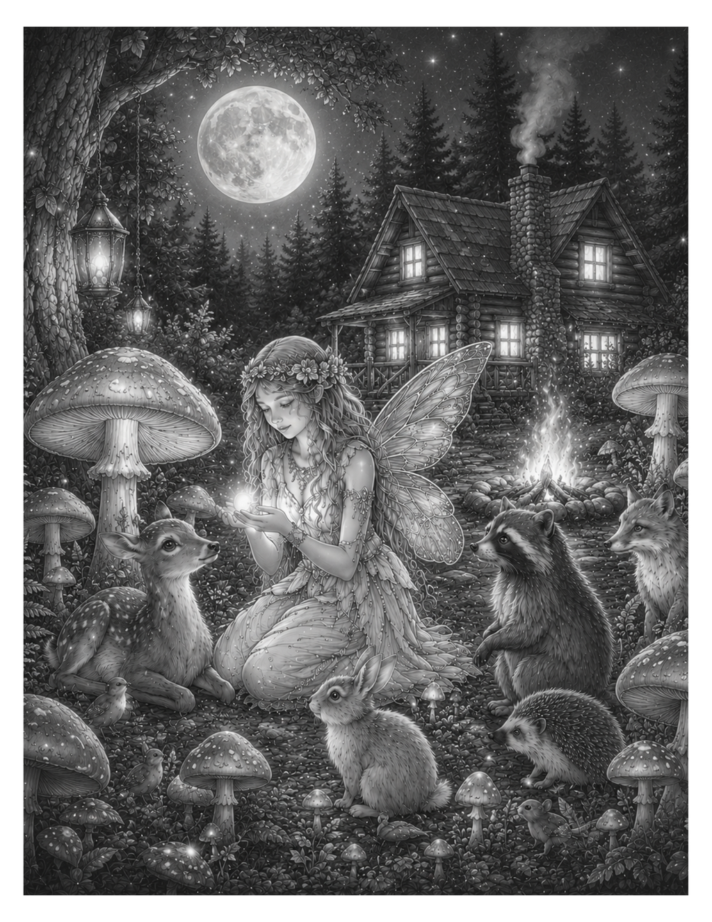 Enchanting Fantasy Coloring Book for Adults